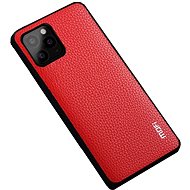 MoFi Litchi PU Leather Case for iPhone 11 Red - Phone Cover