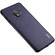 MoFi Litchi PU Leather Case Motorola G7 Power Modrý - Kryt na mobil