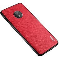 MoFi Litchi PU Leather Motorola G7 Powe piros tok - Telefon tok