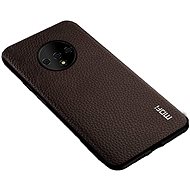 MoFi Litchi PU Leather Case for OnePlus 7T Brown - Phone Cover
