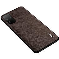 MoFi Litchi PU Leather Case Samsung Galaxy S20 Ultra 5G Hnedý - Kryt na mobil