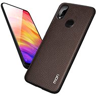 MoFi Litchi PU Leather Case for Xiaomi Redmi 7A Brown - Phone Cover
