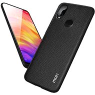 MoFi Litchi PU Leather Case for Xiaomi Redmi Note 7 Black - Phone Cover