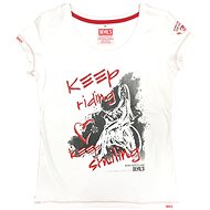 Devil's Keep riding keep smiling white - Motorcycle t-shirt