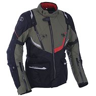 OXFORD MONTREAL 3.0 Green Army/Black/Red - Motorcycle Jacket