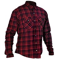 OXFORD Shirt KICKBACK CHECKER with Kevlar® Lining Red/Blue - Motorcycle Riding Shirt