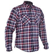 OXFORD košeľa KICKBACK CHECKER s Kevlar® podšívkou červená/modrá - Motorkárska bunda