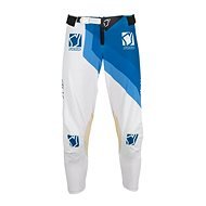 YOKO VIILEE biela / modrá - Moto nohavice