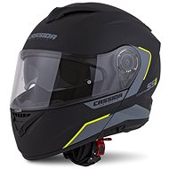 CASSIDA Compress 2.0 Refraction, (Matt Black/Grey/Yellow Fluo) - Motorbike Helmet