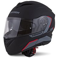 CASSIDA Compress 2.0 Refraction, (Matte Black/Grey/Red) - Motorbike Helmet