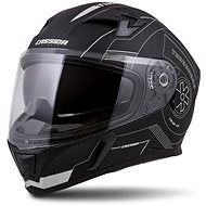 CASSIDA Integral 3.0 Turbohead, (Matte Black/Silver) - Motorbike Helmet