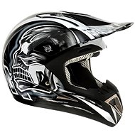 AIROH RUNNER XFACTOR RXF17 - Off-Road Helmet, Black/White - Motorbike Helmet