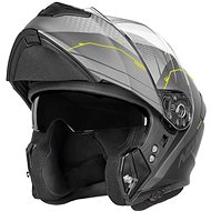 NOX Helmet N960 Shake, (Matt Grey, Yellow) - Motorbike Helmet