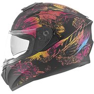 NOX Helmet N918 Kero, (Matt Black/Pink) - Motorbike Helmet