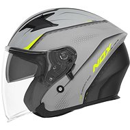 NOX Helmet N127 Strap, (Grey, Neon Yellow) - Scooter Helmet