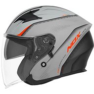 NOX Helmet N127 Strap, (Grey, Neon Orange) - Scooter Helmet