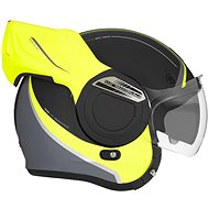 NOX PREMIUM STRATOS FIGHTER (black matt, neon yellow) - Motorbike Helmet