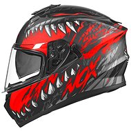 NOX N918 BEAST (matte black, red) - Motorbike Helmet