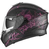 NOX N918 BLOOM (matte black, pink) - Motorbike Helmet