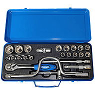 NAREX 443002001 Socket and Driver Set 1/2" 24 Pieces - Standard Socket Set