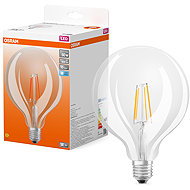 OSRAM clear LED bulb E27 7W STAR GLOBE, cold white - LED Bulb