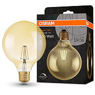 OSRAM dimmable LED bulb E27 6,5 W GLOBE VINTAGE, warm white - LED Bulb