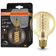 OSRAM dimmable LED bulb E27 4,8 W VINTAGE GLOBE, warm white - LED Bulb
