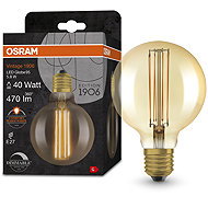 OSRAM golden vintage LED bulb E27 5,8 W GLOBE, warm white - LED Bulb