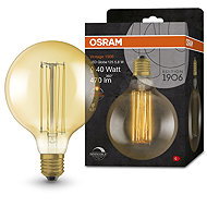 OSRAM gold dimmable vintage LED bulb E27 5,8 W GLOBE, warm white - LED Bulb
