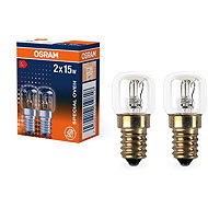 OSRAM 10X2, E14, 15W, 300 °C, clear - pack of 2 - Oven Bulb