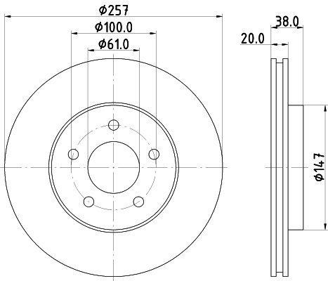 BRZDOVY KOTOUC CHRYSLER, DODGE, PLYMOUTH - Brake Disc