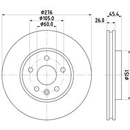 BRZDOVY KOTOUC OPEL,   , VAUXHALL - Brake Disc