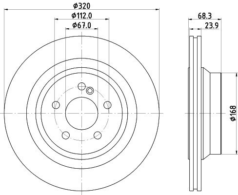 BRZDOVY KOTOUC MERCEDES-BENZ - Brake Disc