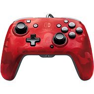 PDP Faceoff Deluxe+ Audio Controller - Red - Nintendo Switch - Gamepad