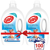 SAVO White linen 2 × 2.5 l (100 washes) - Washing Gel