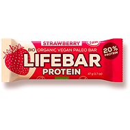 Lifefood Organic Protein Raw Lifebar, Strawberry, 5pcs - Raw Bar