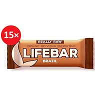 Lifefood Organic Lifebar, Brazil Nut, 15pcs - Raw Bar