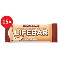 Lifefood Lifebar Carob stick with hazelnuts BIO - 15 pcs - Raw Bar