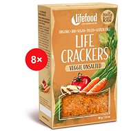 Lifefood CRACKERS Vegetable without salt RAW BIO 8 pcs - Crackers