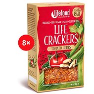 Lifefood CRACKERS Tomato RAW BIO - 8 pcs - Raw crackers BIO