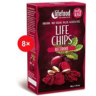 Lifefood LIFE CHIPS from red beet RAW BIO - 8 pcs - Raw vegetable chips BIO