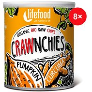 Crawnchies dýňové s kurkumou  RAW  BIO – 8 ks - Raw chips BIO