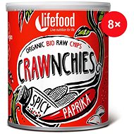 Lifefood Crawnchies spicy with paprika RAW BIO - 8 pcs - Raw chips BIO