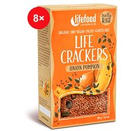 Lifefood CRACKERS Onion seeds with pumpkin seed RAW BIO - 8 pcs - Crackers
