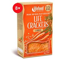 LIFE CRACKERS Mrkvánky RAW BIO – 8 ks - Raw crackers BIO