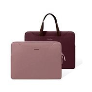 tomtoc Light-A21 Dual-color Slim Laptop Handbag, 13,5 Inch - Raspberry - Laptoptáska