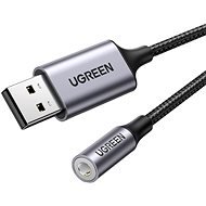 Ugreen USB 2.0 to 3.5mm Audio Adapter Aluminum Alloy 25cm (Dark Gray) - Redukce