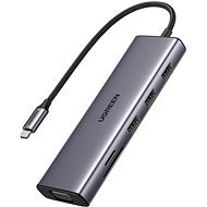 UGREEN 9-in-1 USB-C to HDMI/3× USB 3.0/VGA/RJ45/SD/TF/PD100 W - Replikátor portov