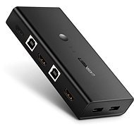 Ugreen 2 In 1 Out HDMI + USB-B + USB-A KVM Switch Black - Switch