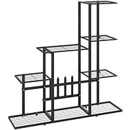 SHUMEE Flower stand 94,5 × 25 × 88 cm black metal - Flower Stand